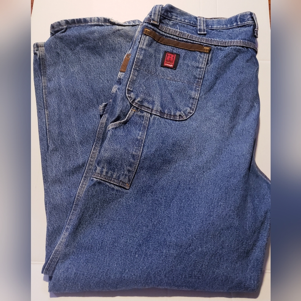 Riggs Wrangler Mens Cargo Jeans Workpants Size 46x34